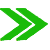 Logo flèche de couleur verte plaçé devant voir nos offres en bas de la rubrique formations