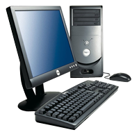 Logo contenant un ordinateur fixe complet clavier,unité, écran représentant les 3 thèmes de profils proposés par la société Infomatica plaçé devant le titre ventes de la rubrique ventes